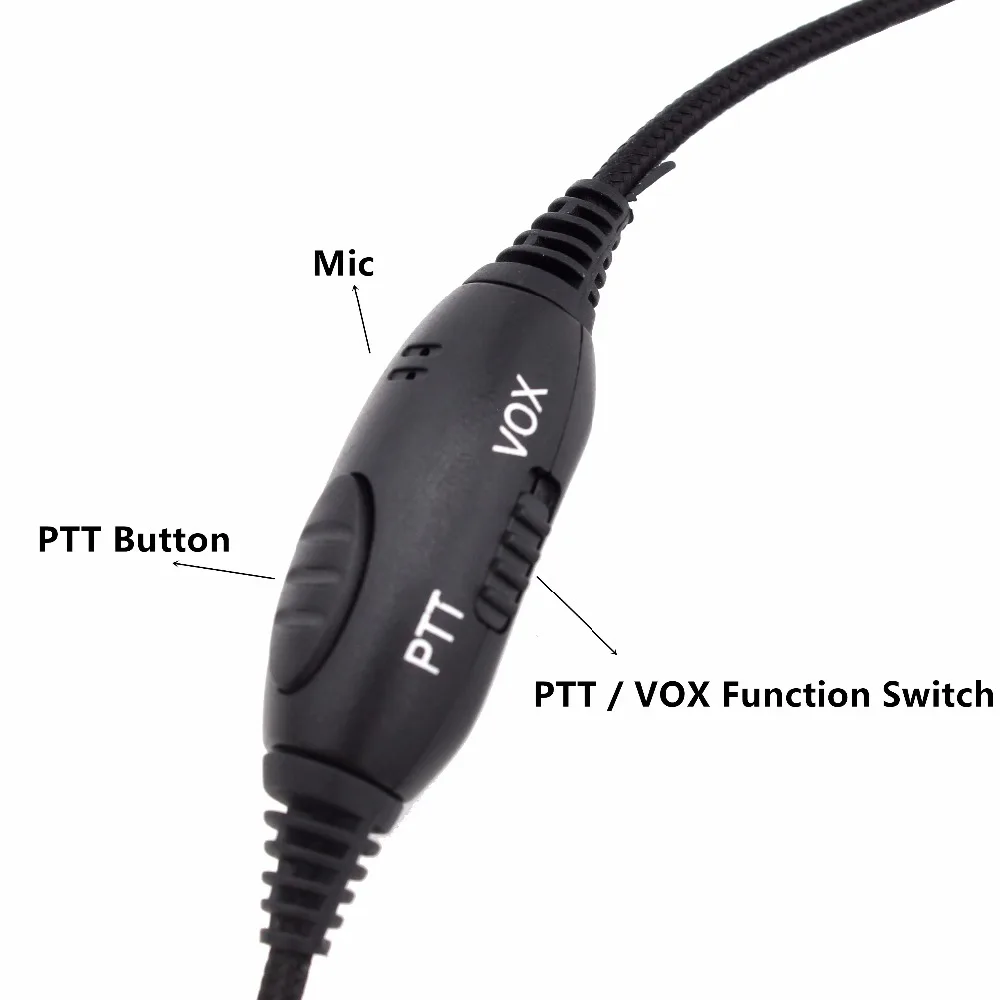 2 Pin VOX функциональная гарнитура наушники с PTT микрофоном для Motorola Radio CP88 CP040 GP88 GP88S