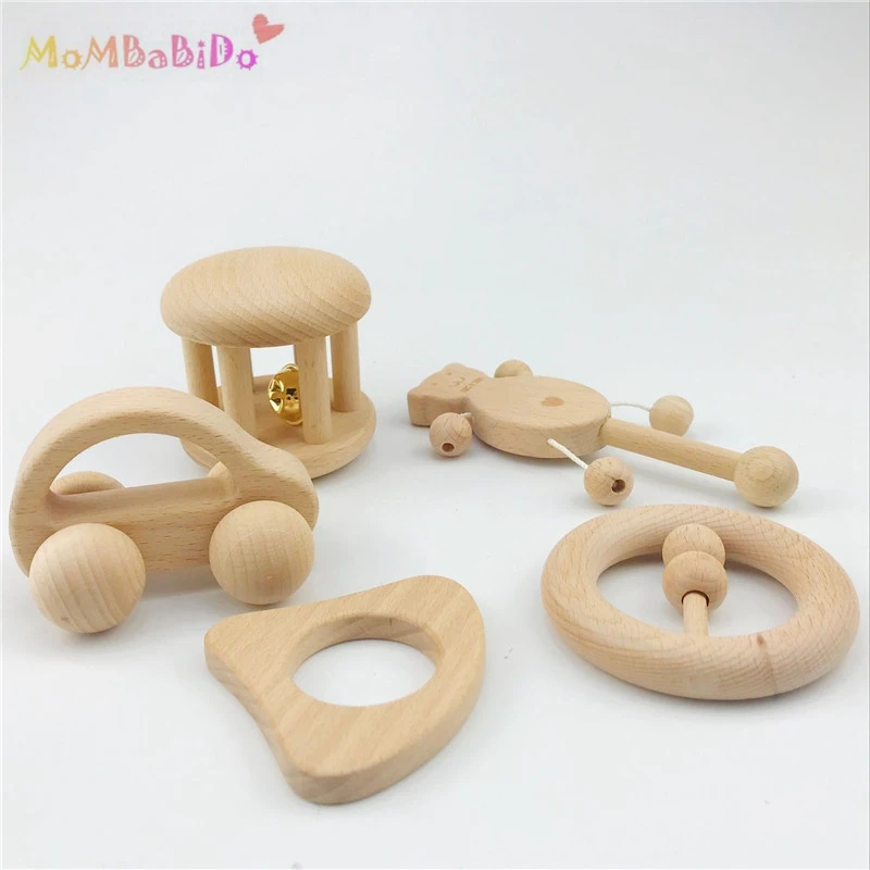 Деревянные погремушки для кормления Creaitve, деревянные погремушки Монтессори, детские погремушки для интеллектуального развития