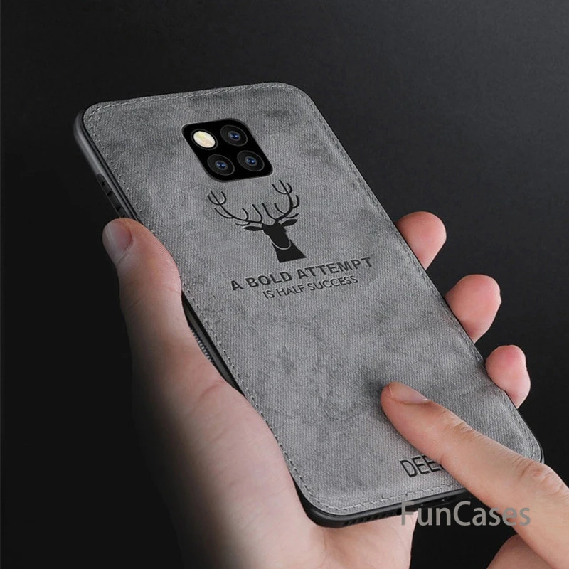Роскошная ткань олень телефон чехлы для huawei Коврики 20 Lite задняя крышка
