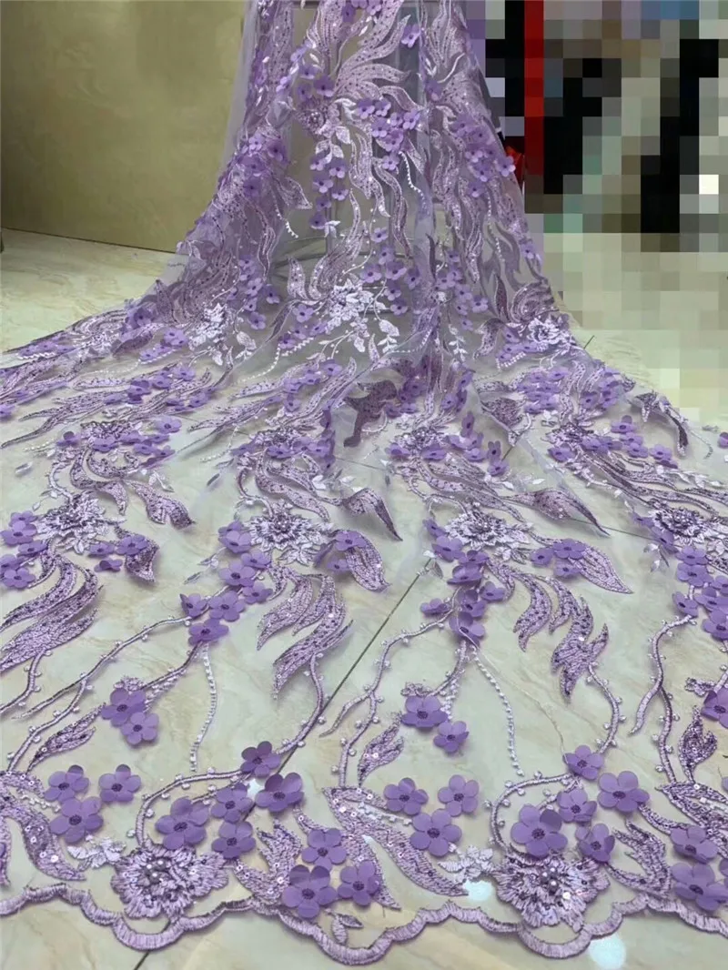 Лучшие продажи африканская кружевная ткань с бисером нигерийская Французская 2019