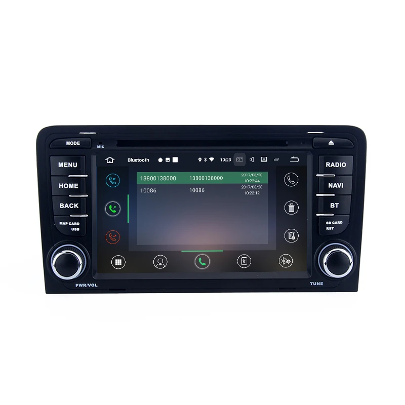 Четырехъядерный Android 7 1 автомобильный dvd gps плеер для audi A3 S3 с 2G RAM + 16G ROM USB wifi 4G RDS