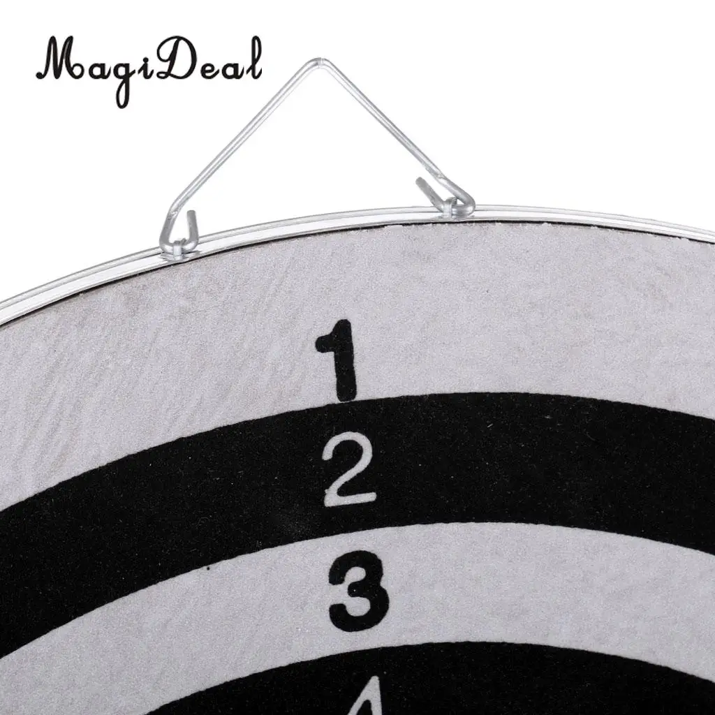 Портативная Двухсторонняя доска для Дротика MagiDeal игра Быки-глаза с 6 латунными s |