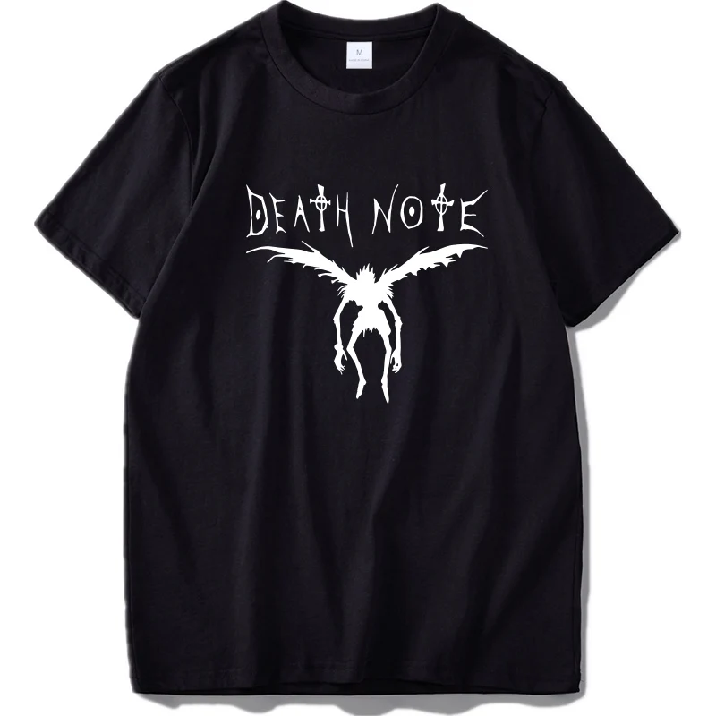 Black4 Футболка с надписью «Death Note» футболка с надписью «I Just Need Your Name» дышащая футболка в стиле аниме из хлопка футболка в стиле хип-хоп - Цвет: Black4