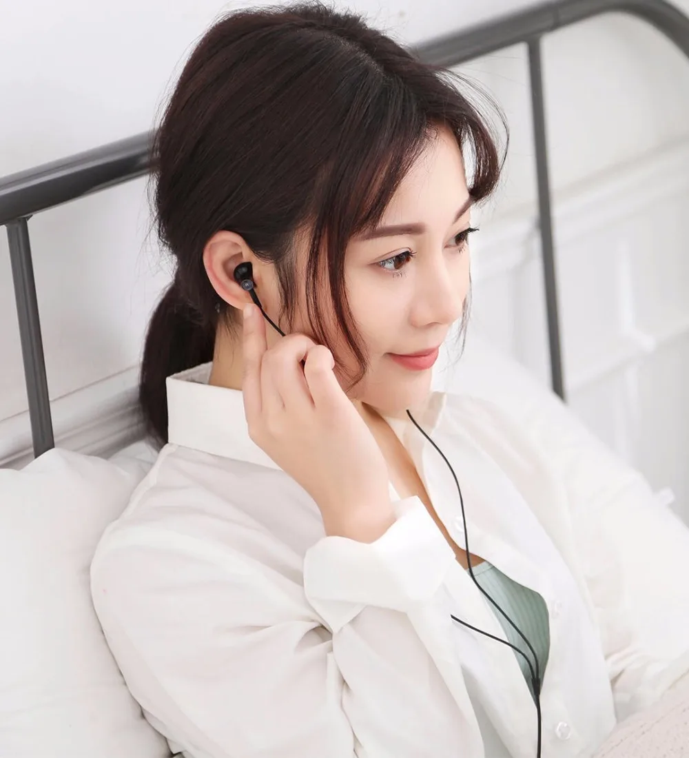 Новинка 2018 оригинальные наушники Xiaomi Mi с двойным драйвером 3 5 мм полувкладыши