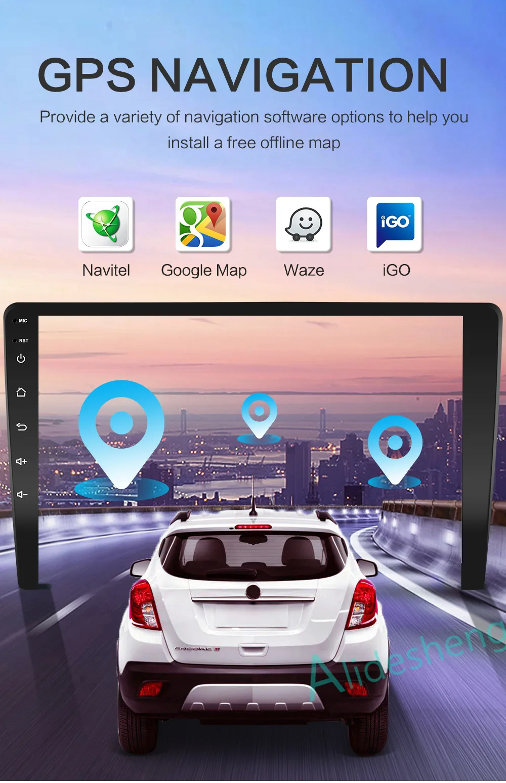 2G+ 32G 2.5D 2Din Android 8,1 GO Автомобильный мультимедийный плеер gps для hyundai Solaris Verna Accent 2011 2012 2013 WiFi BT