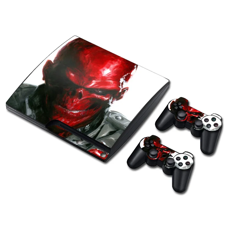 Череп, Каратель, кожа Наклейка для PS3 Slim playstation 3 консоли и контроллеры для PS3 скины наклейки виниловые