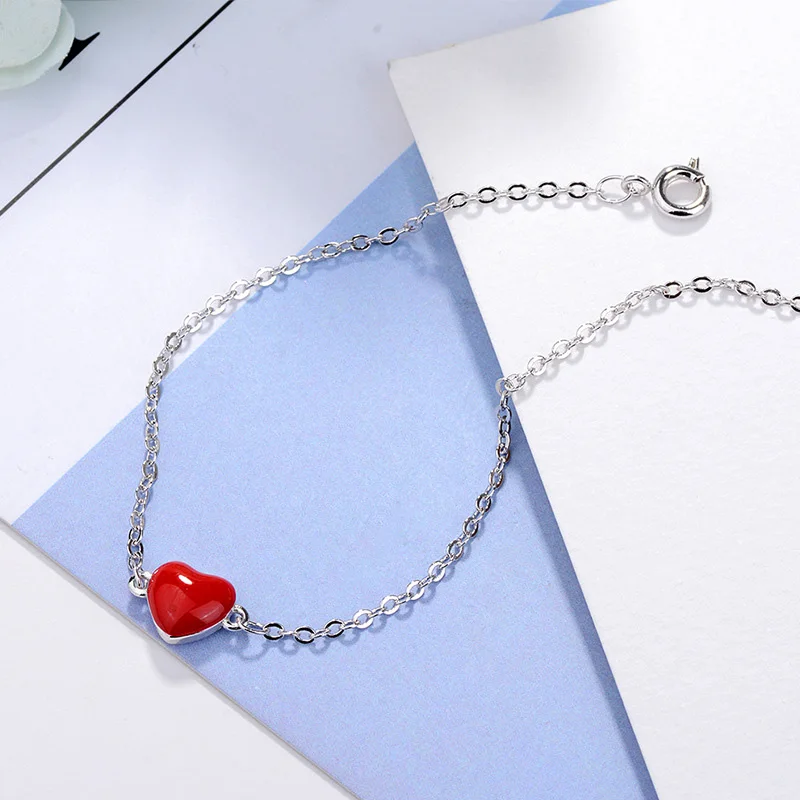 Роскошные 925 серебро Цвет звено цепи браслет для женщин женские блестящие