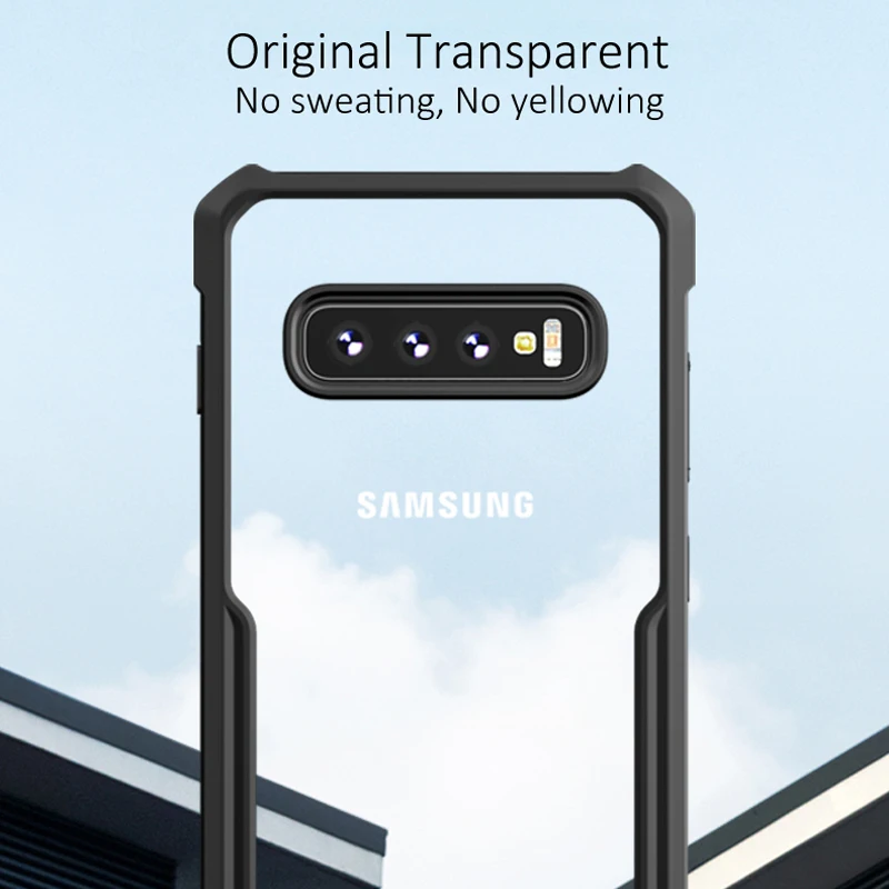 Чехол Xundd для Samsung Galaxy S10 Plus прозрачный мягкий ТПУ чехол-подушка безопасности E |