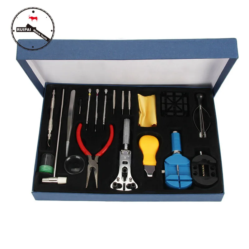 

Watch Tools 20 in 1 Watch repair Tools set box Watch Back Opener Screwdriver watch strap replacement tools for watchmaker