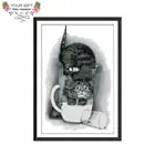 Ваш подарок DA179 14CT 11CT Счетный и штампованный домашний декор жадный кот рукоделие вышивка рукодельная Вышивка Сделай Сам наборы крестиков