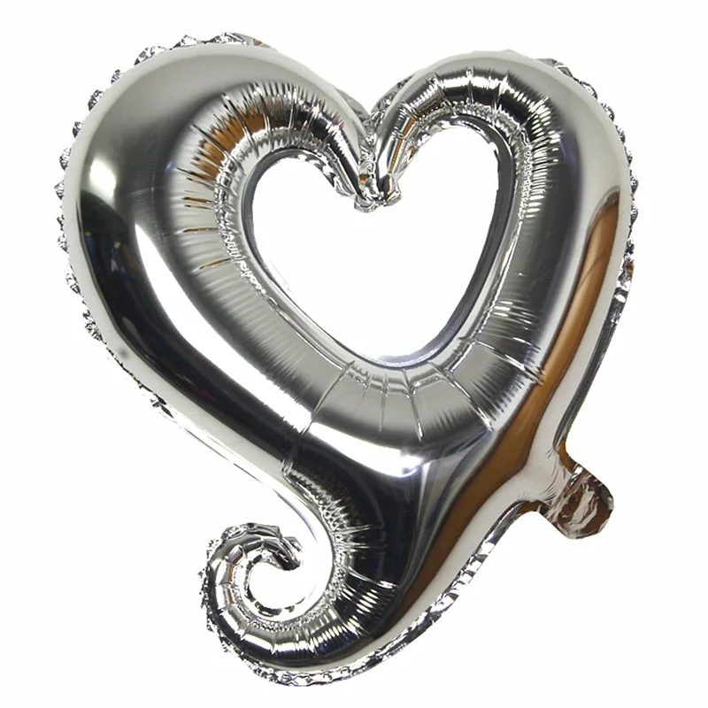 Лидер продаж 1 шт. 18 дюймов с милым сердечком Форма цветной фольги гелиевые шарики