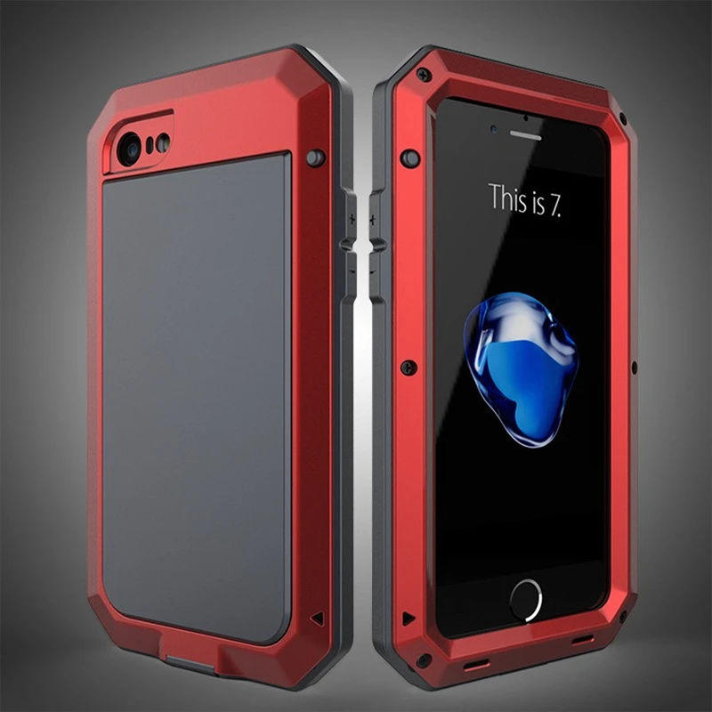 Aluminum Metal Military Shockproof Dustproof Cases for Samsung S7Edge S8 S9 S10 Plus For iPhone 6 6S 7 8 X XR XS MAX Cover |