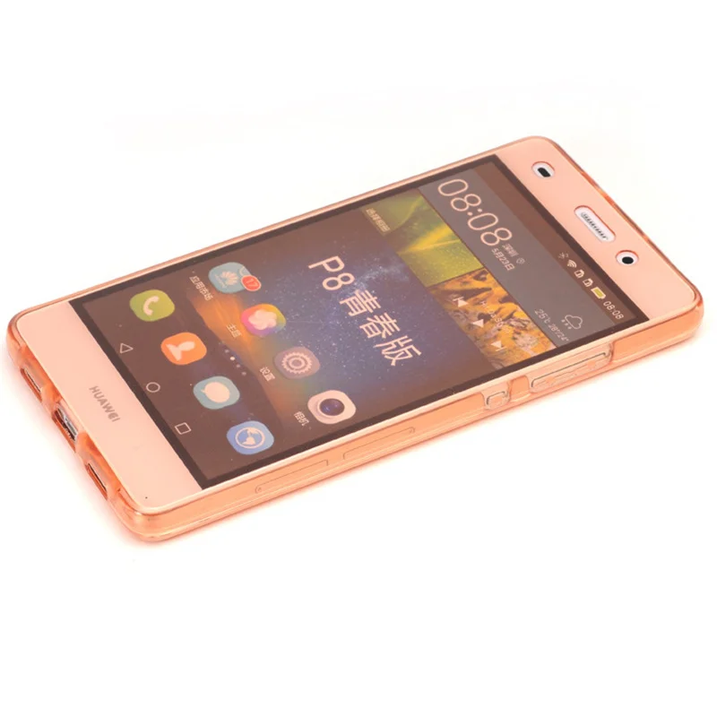 Мягкий чехол LUCKBUY для Huawei P8 Lite 2017 P9 Mini P10 Plus Honor 8 Mate 10 lite прозрачный 2 в 1 360 из ТПУ |