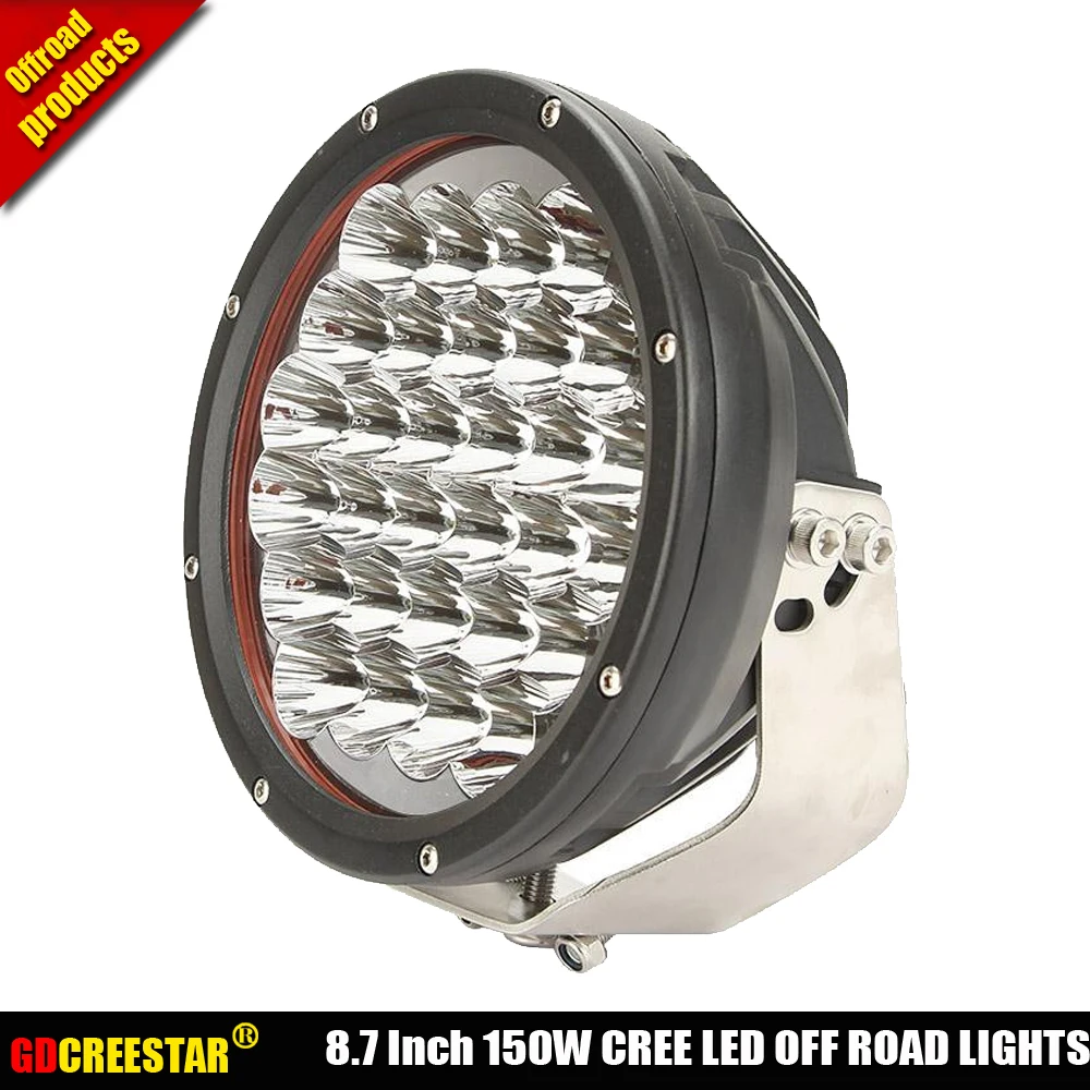 Черный 150 Вт светодиодный внедорожный свет 9 дюймов круглый светодиодные фары для