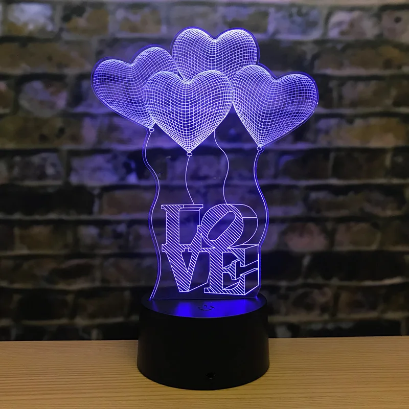 3d ночник медведь Led Usb лампа стерео креативный подарок на день рождения для друзей