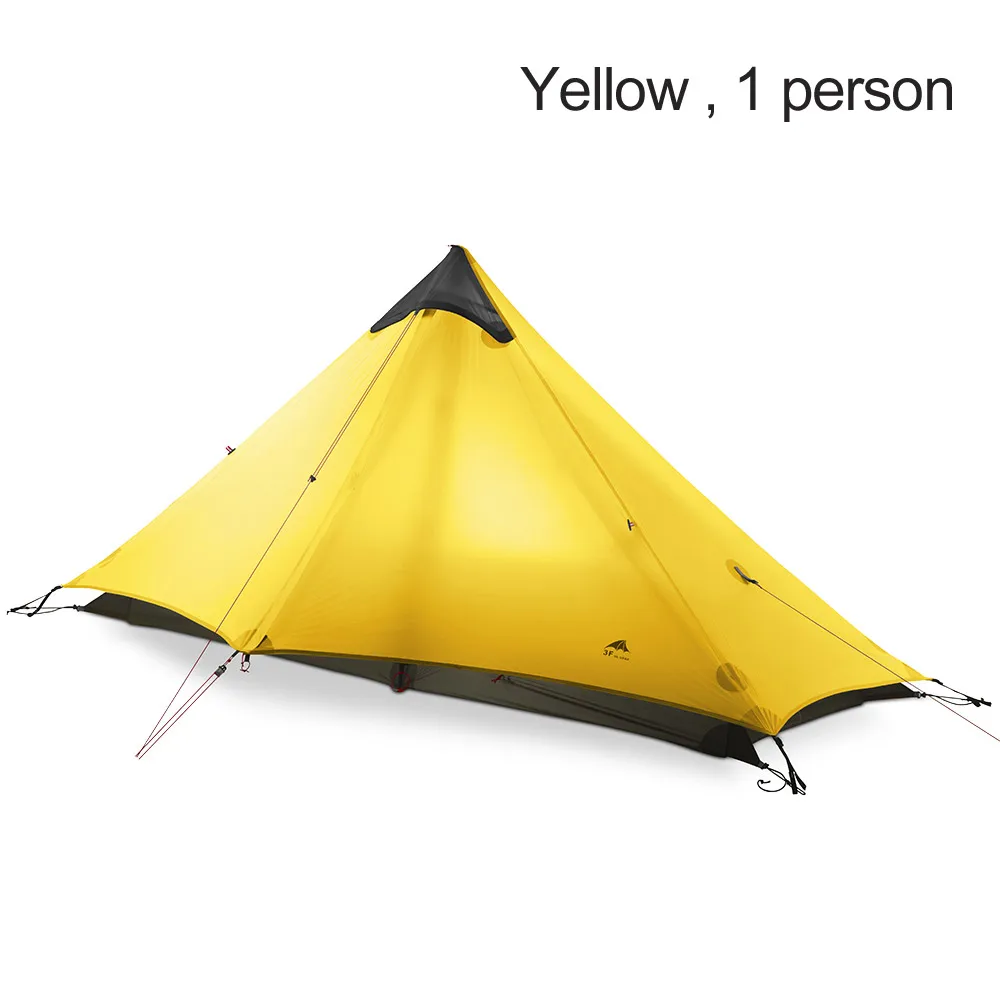 Yellow 1 person 2 Человека Палатка Открытый Водонепроницаемый Кемпинг Пешие Прогулки Палатка Водонепроницаемый Солнечные укрытия Кемпинг Альпинизм Открытый 3 сезона треккинг полюс палатка - Цвет: Yellow 1 person
