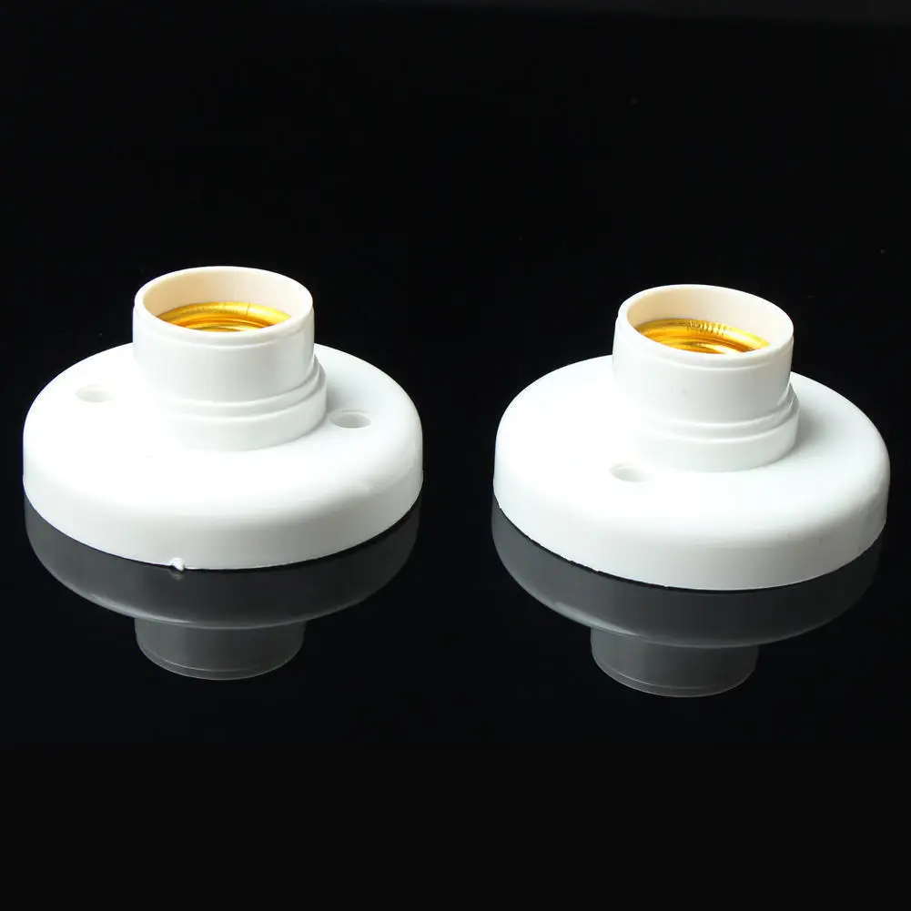 LightInBox 2 Pcs Round LED E27 220V Screw Base Socket e27 socket White Wall Ceiling Light Lamp Bulb Holder | Лампы и освещение