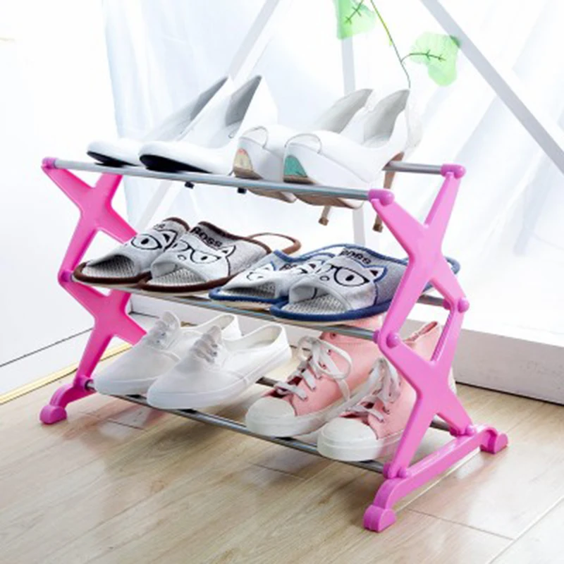 3 уровня шкаф для обуви стены скамьи Полка Шкаф Организатор ящик хранения