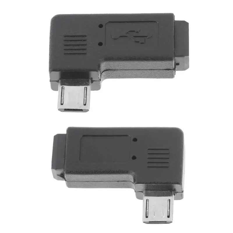 Мини USB адаптер 90 градусов под прямым углом L образный штекер к Micro передачи данных