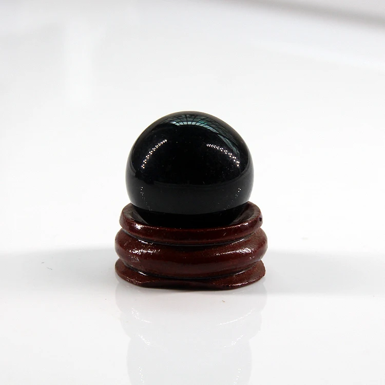 Новинка 2017 25 мм + подставка подвески из натуральных черных искусственных бусин