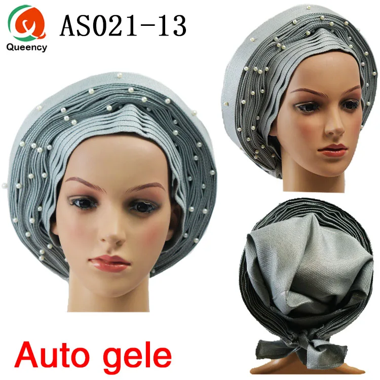 Queency африканские готовые женские Aso oke авто геле головной убор для свадьбы