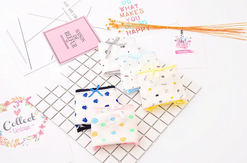 Пикантные Кружево Нижнее Бельё для девочек Для женщин Мягкий хлопок печатных
