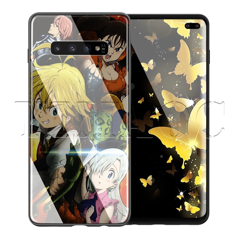 TG1 YIMAOC Nanatsu no Taizai Seven Deadly Sin glass чехол для samsung Galaxy S7 S8 S9 S10 Note 8 9 10 Plus A50 A20 A70 - Цвет: TG1