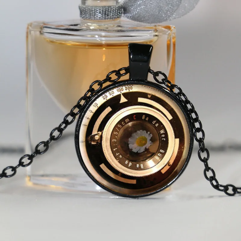 Винтажная Подвеска для объектива ювелирное ожерелье камера | Украшения и