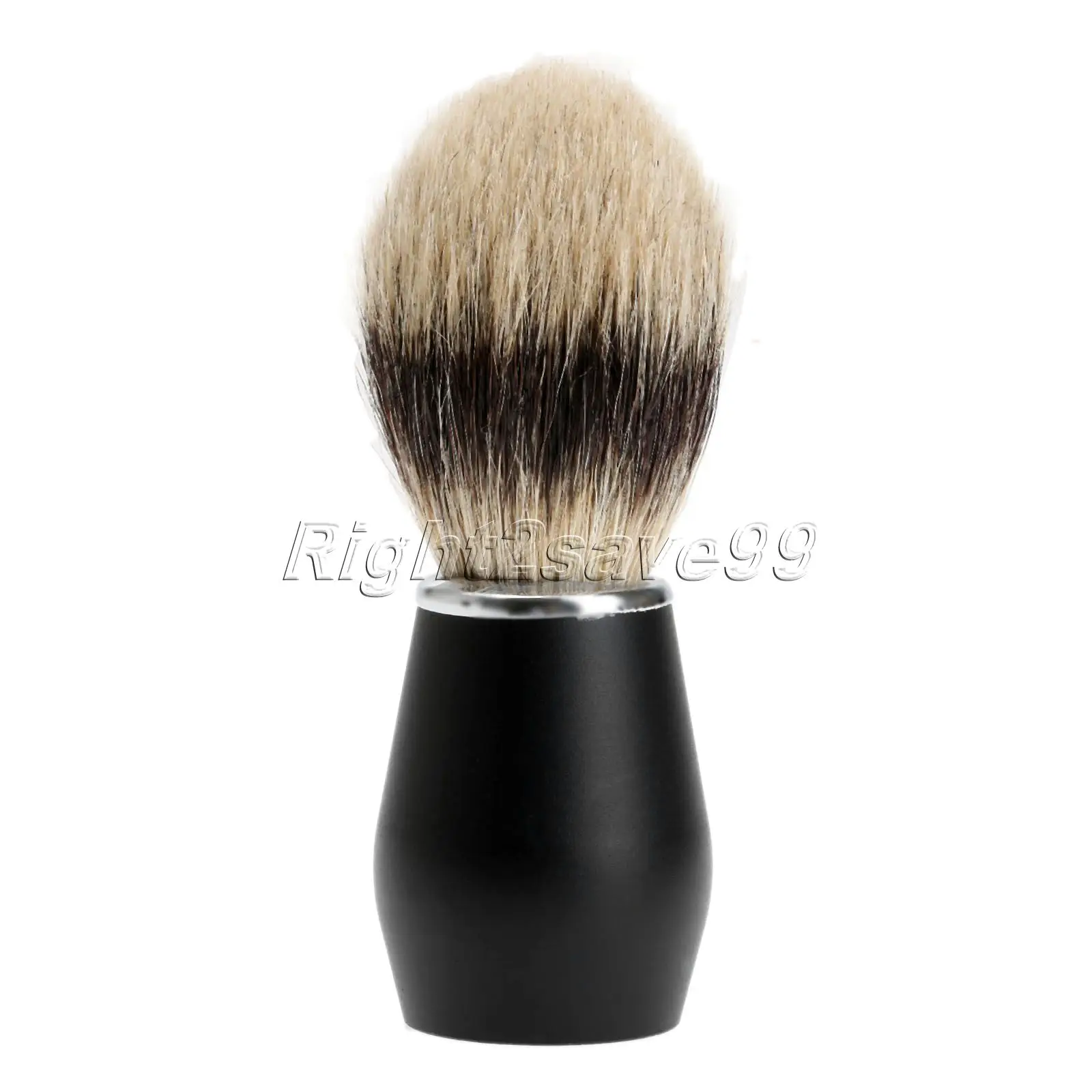 Мужская щетка для бритья с серебряным наконечником и барсуком алюминиевой