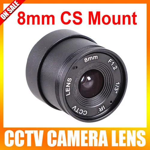 Горячая продажа F1.2 8 мм 1/3 &quotCS крепление фиксированный ИК CCTV объектив камеры|camera