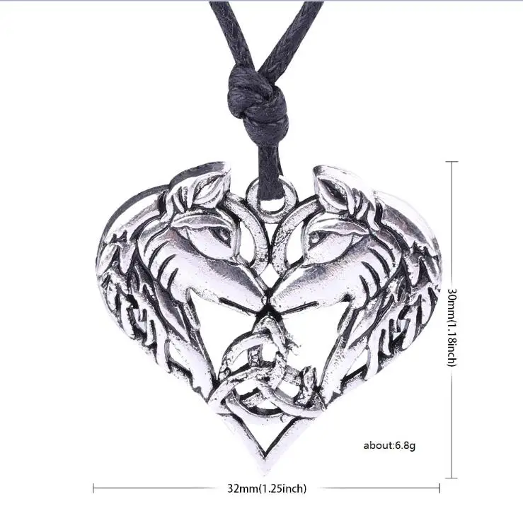 B-Antique Silver EUEAVAN 15 шт. двойная подвеска в форме лошадиной головы Шейное серебро золотой цвет в форме сердца животных ювелирные изделия серии подарок для мужчин и женщин - Окраска металла: B-Antique Silver