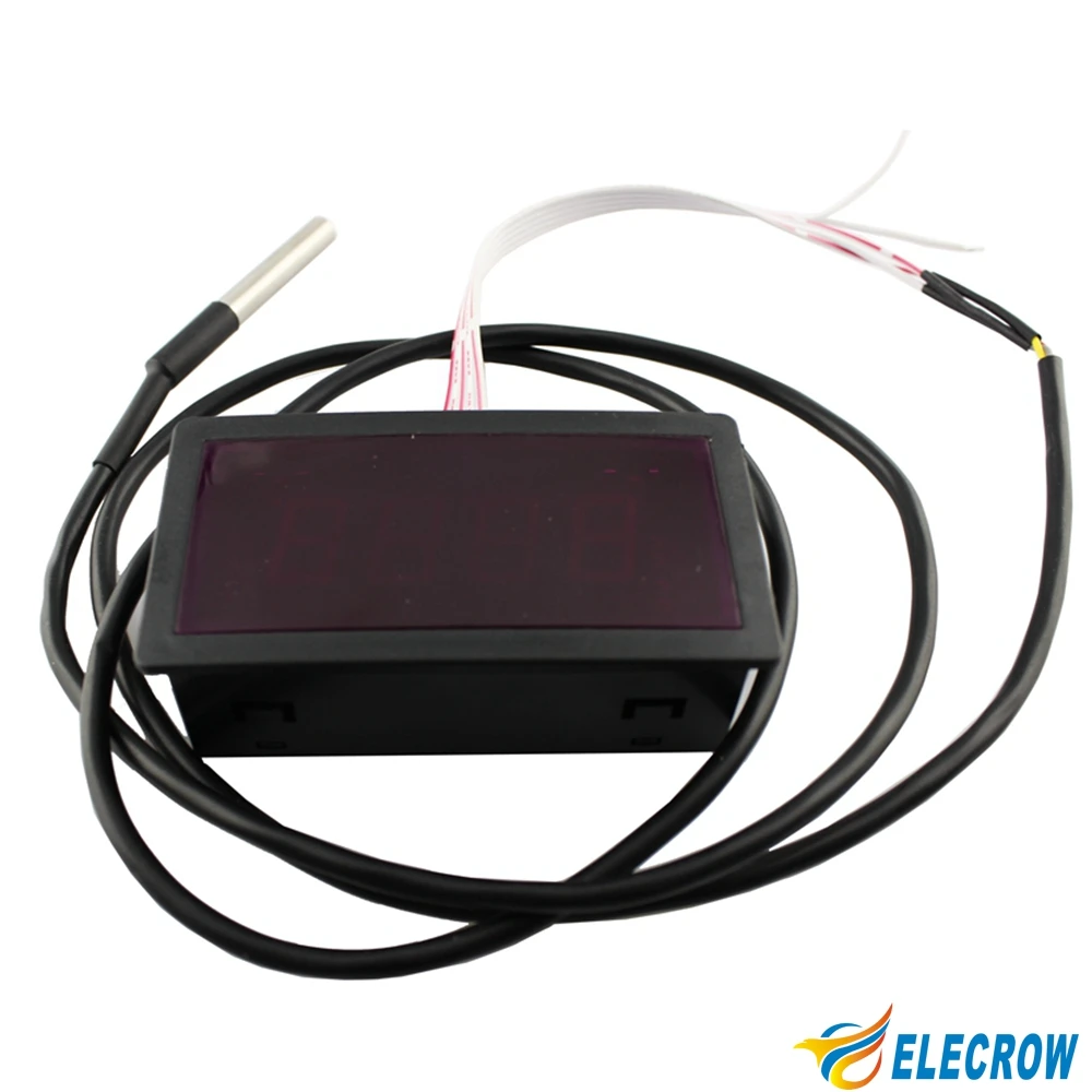 Электронный термометр Elecrow DS18B20 с цифровым дисплеем модуль датчика температуры