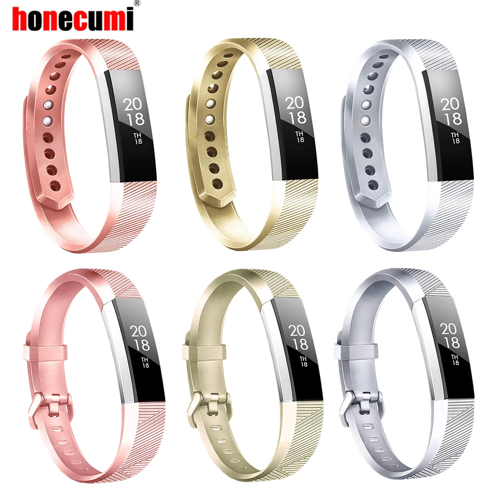 Ремешок для умных часов Fitbit Alta HR / силиконовый сменный Браслет из розового золота
