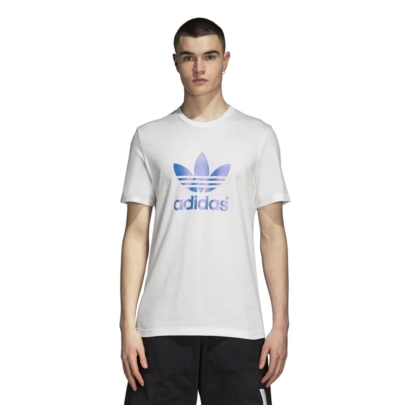 Оригинальный Новое поступление 2018 Adidas Originals Фольга принтом Для мужчин футболки с