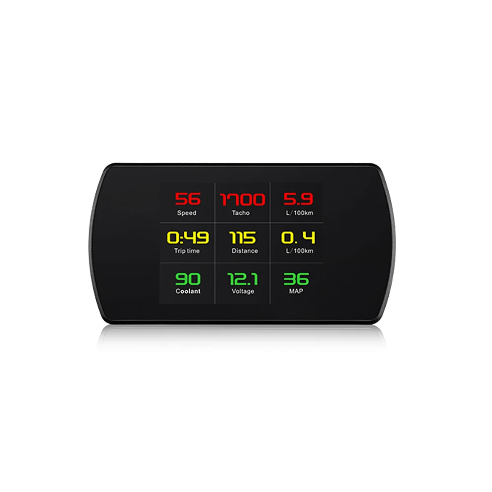 Hot P12 OBD2 Scanner Car HUD Display Speed Projector Digital Speedometer Mileage Gauge Diagnostic Tool JLD | Автомобили и