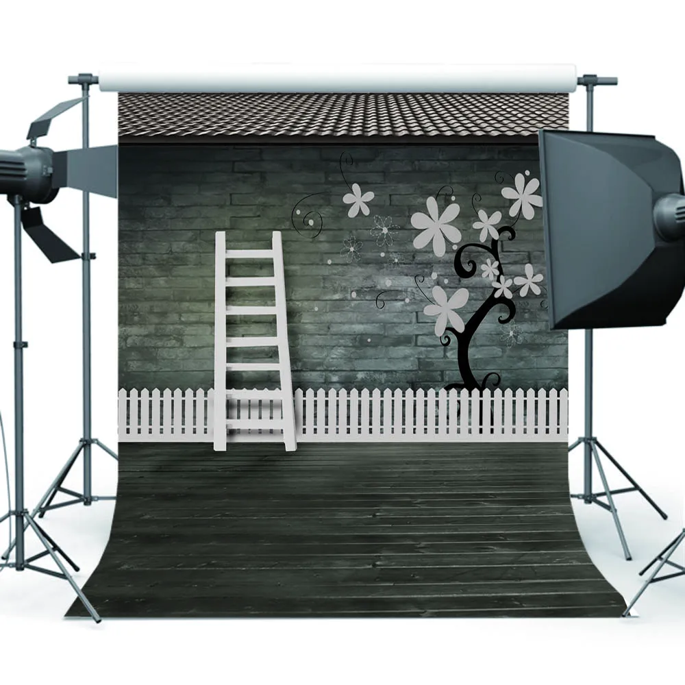 

Mehofoto старый мастер деревянный пол фон для фотографии Граффити стена фон для фотосъемки для фотографов CM-0764