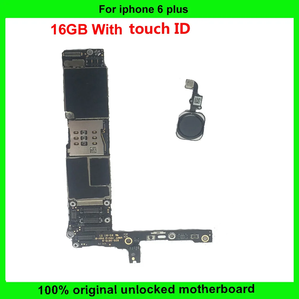Бесплатная доставка 100% рабочий разблокированный для iphone 6 plus Plus материнская
