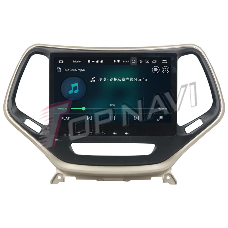 Topnavi Android 8 0 автомобильный медиа центр плеер радио для Jeep Cherokee 2017 2016 стерео 2DIN gps