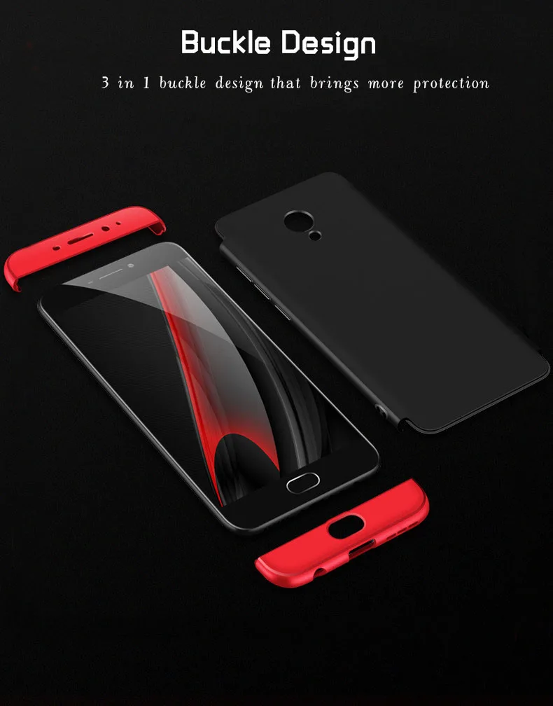 Чехол для MEIZU M5 Note чехол оригинальный корпус телефона Жесткий ПК 360 полные Чехлы