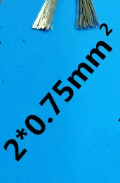 2x0.75mm 2 м 10 м электрический провод кабель, плоский провод из чистой меди шнур, светодиодный провод лампы золотого и серебряного цвета 2 кабеля - Цвет: 2x0.75mm