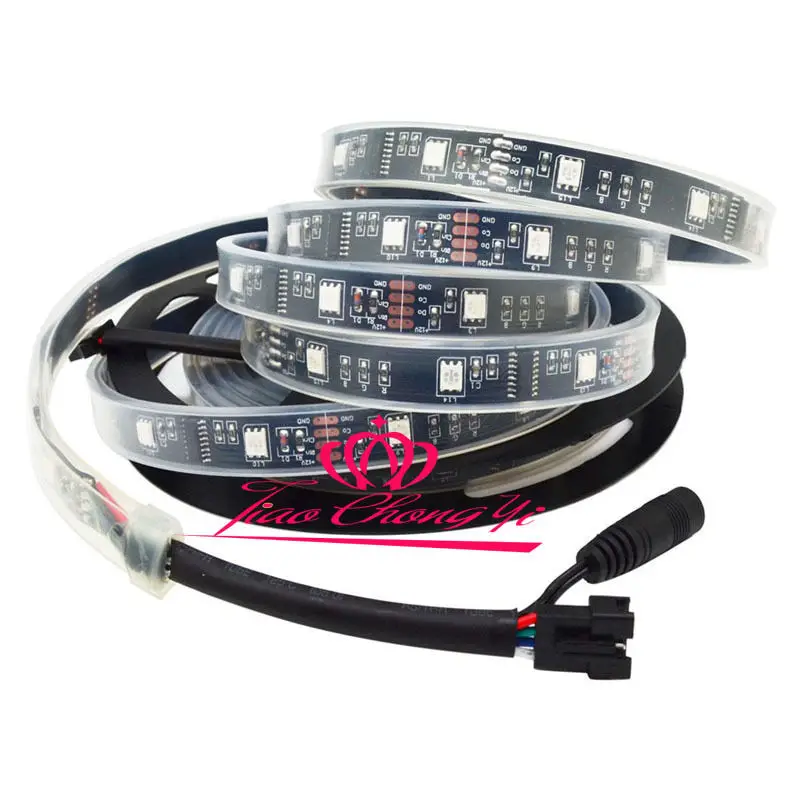 5 м 5050 150 светодиодный RGB Dream color 6803 IC светодиодный светильник IP67 и 6803 RF пульт дистанционного управления и 5A 12V источник питания - Испускаемый цвет: only 5m 6803 led str