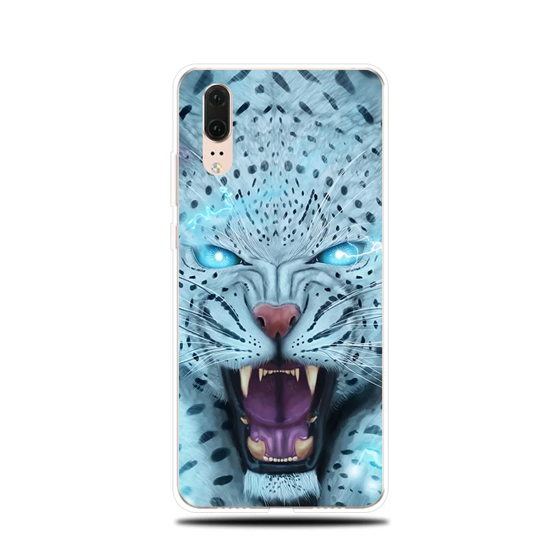 Силиконовый чехол для телефона Cheetah Tiger Lion Huawei P8 P9 Lite 2017 P Smart 2019 мягкий P10 P20 P30 Pro |