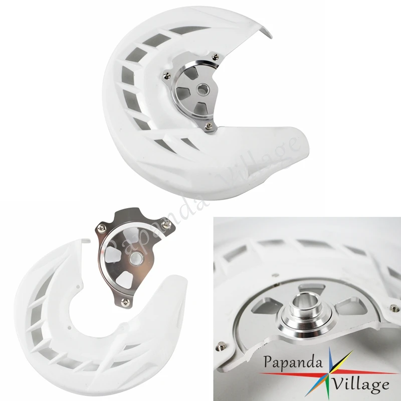

Papanda Motorbike White Front Brake Disc Guard Protection Cover for Kawasaki KLX125 10-16 KLX150S 09-13 KLX250 08-16