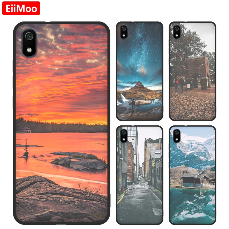 Чехол EiiMoo для телефона Xioami Redmi 7A мягкий чехол модный силиконовый с рисунком Xiaomi Etui