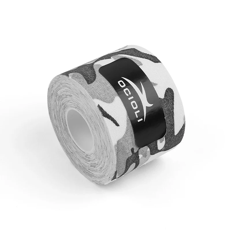 5cm Black camo Упругие Спортивные ушибы, мышечные ленты, повязки, поддержка, кинезиологическая лента, наколенники, поддержка, протектор, кинезиолога, Кинезиология, тренажерный зал - Цвет: 5cm Black camo