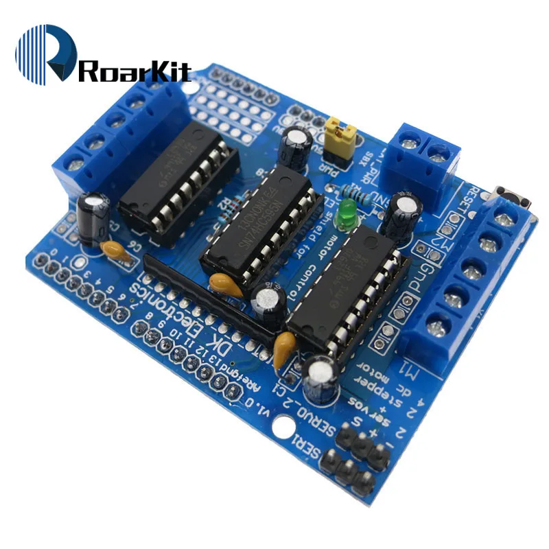 L293D щит управления двигателем Плата расширения привода двигателя для Arduino Щит двигателя