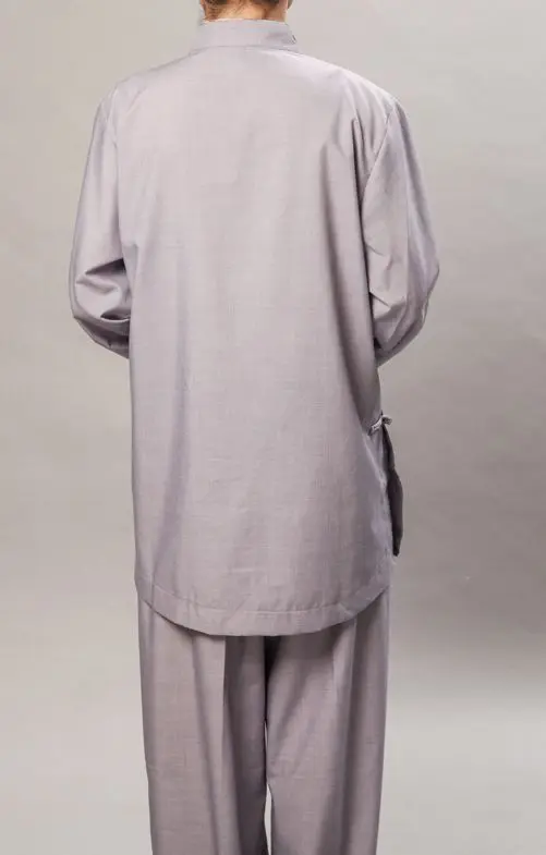 Женская одежда для медитации серые высококачественные костюмы из ткани T/R