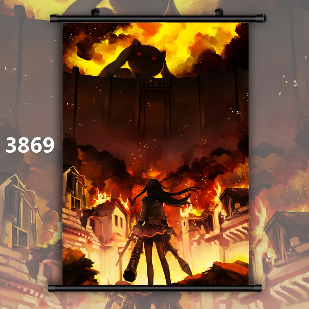3869 Puella Magi Madoka Magica Аниме Манга плакат в рулоне A - Цвет: 3869