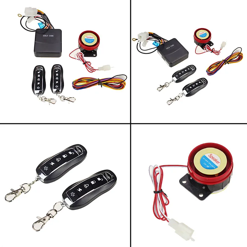 Мотоцикл Скутер сигнализация Portection Системы Moto Anti theft двойной удаленного
