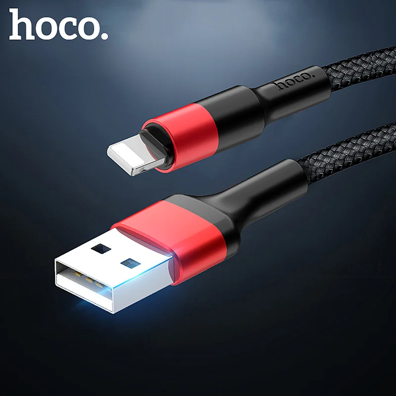 USB кабель HOCO для iPhone быстрая зарядка 11X8 7 6 5 6s plus передачи данных Apple IOS 11 iPad